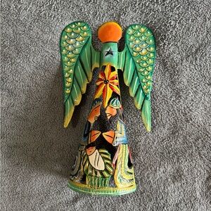 Hand-Painted Mexican Tin Hojalata Angel